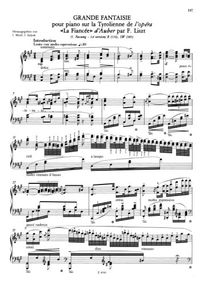 Grande fantaisie sur la Tyrolienne de La Fiancée d'Auber - Franz Liszt